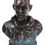 Roald Amundsen Bronze Bust With Ice Patina, Box and Sertificate, 19 cm - Image 2