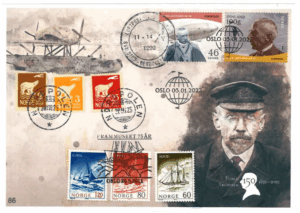 Amundsen Frimerke/Stamp Konvolutt/Envelope