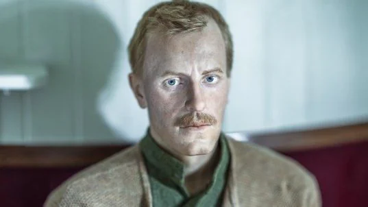 Cathrine Abrahamsson's new Nansen figure. Apparently once again lost in thought on board the Fram.