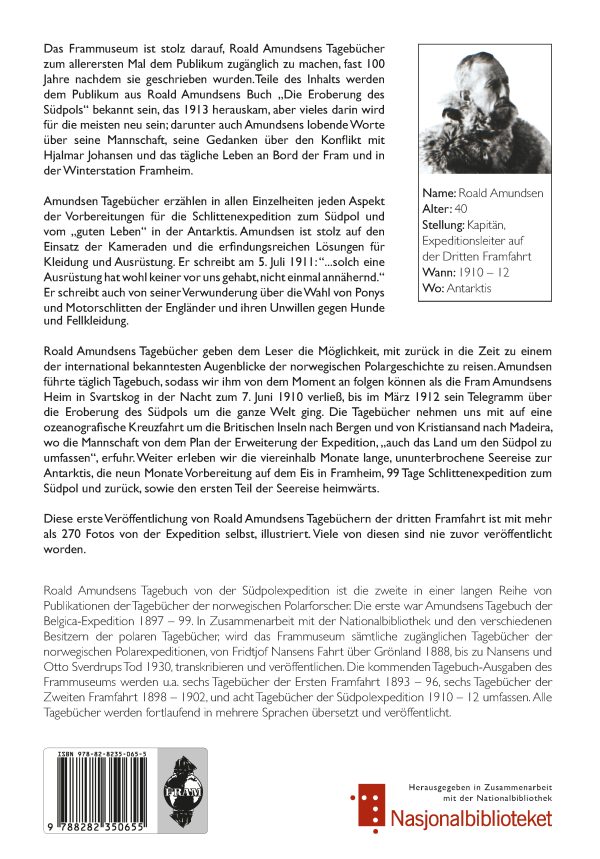 Roald Amundsen Tagebücher Die Südpolexpedition 1910-12