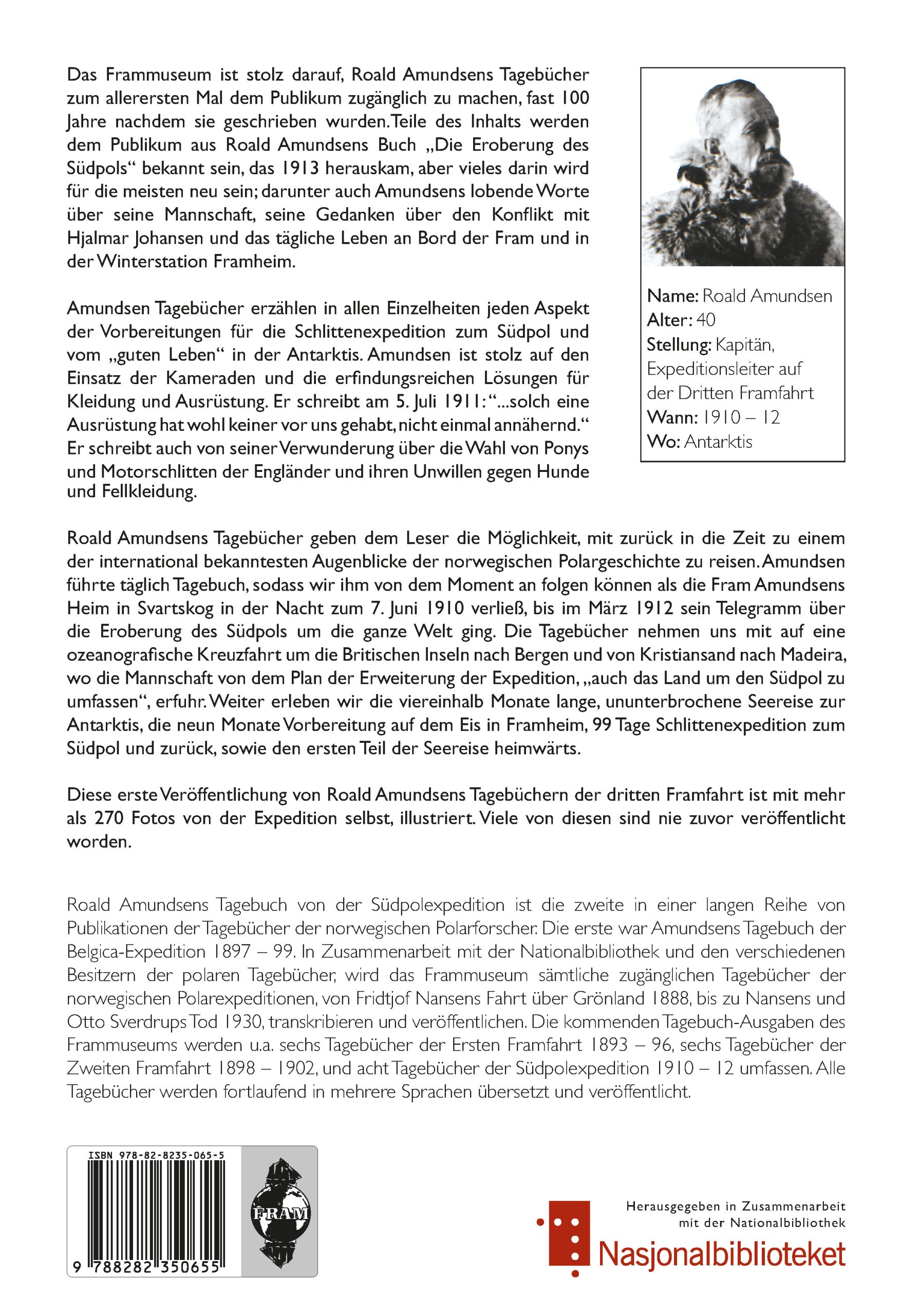 Roald Amundsen Tagebücher Die Südpolexpedition 1910-12