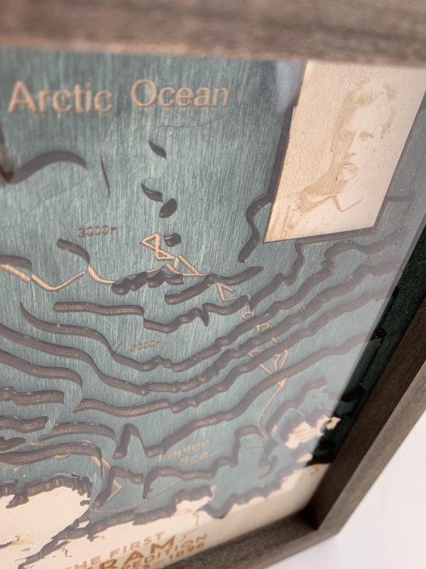 The First Fram Expedition Wooden 3D Map