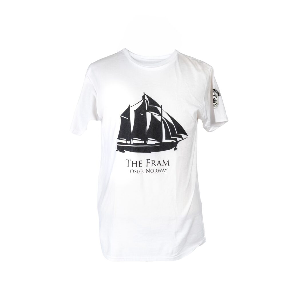 The Fram, Oslo Norway T-Shirt Farge: Hvit