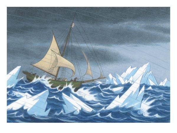 Bjørn Ousland print - Gjøa through the Northwest Passage