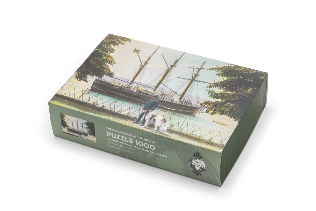 Puzzle - 1000 pieces - Roald Amundsen At Uranienborg With Fram and Dog