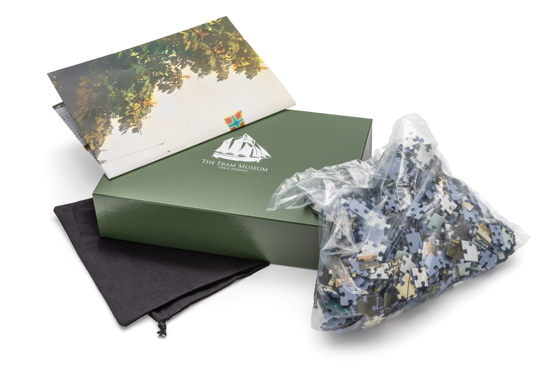 Puzzle - 1000 pieces - Roald Amundsen At Uranienborg With Fram and Dog