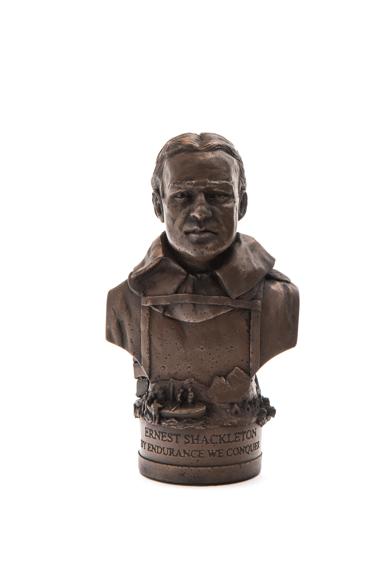Ernest Shackleton Bust, Bronze Gilt