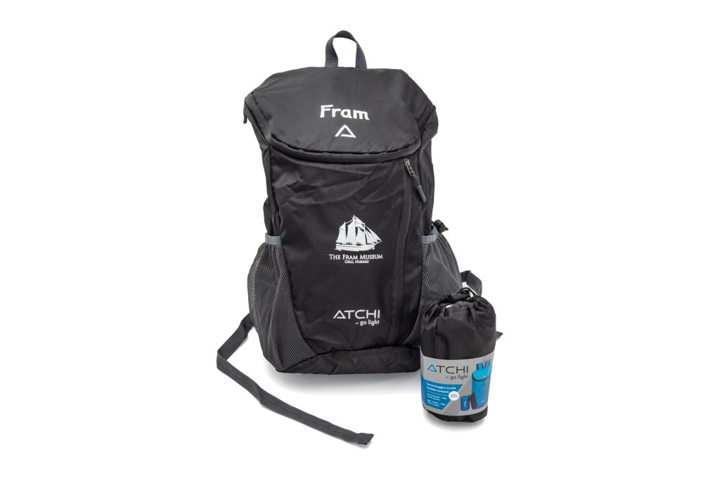 Atchi Folded Backpack w/Fram Logo