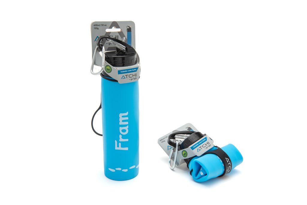 Foldable Water Bottle w/Fram Logo