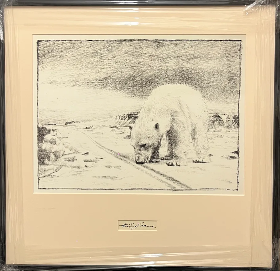 Polar Bear 1 - High Quality Framed Print - The Art Of Fridtjof Nansen