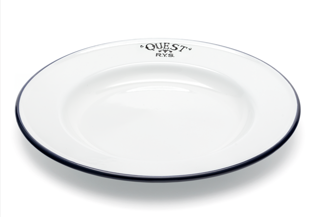 "Quest" Enamel Plate