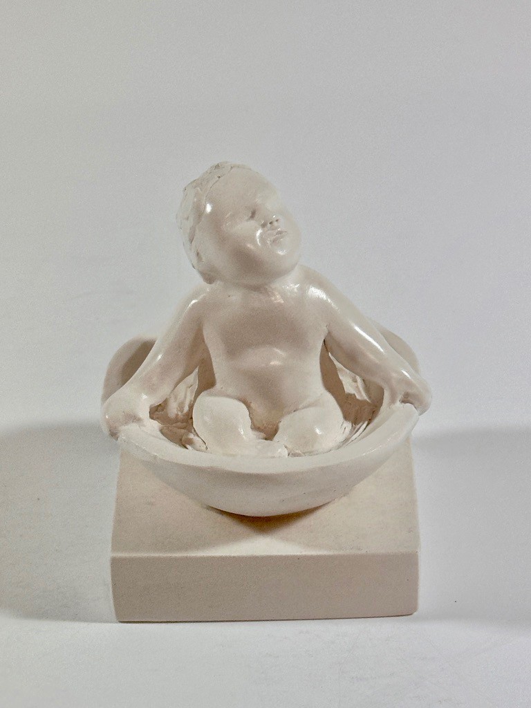 Vigeland Baby in tub Plaster Statue