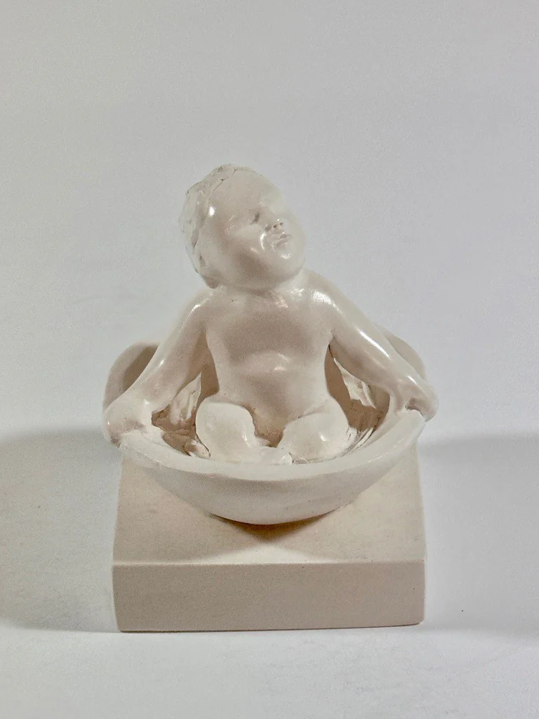 Vigeland Baby in tub Plaster Statue