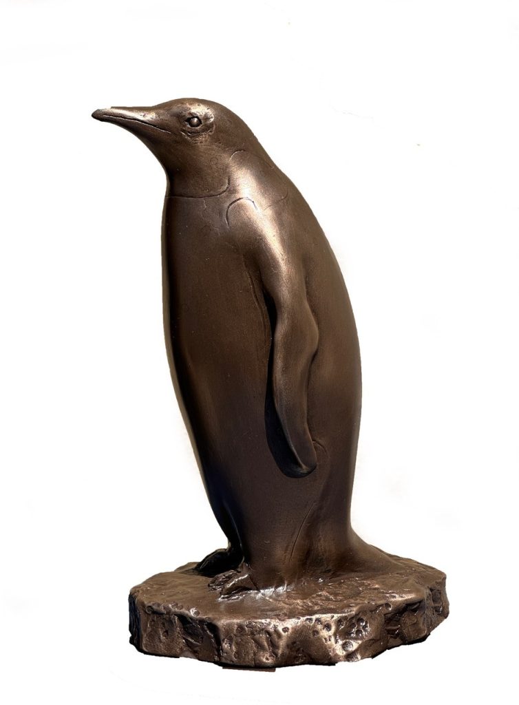 Penguin Small Bronze Gilt Statue