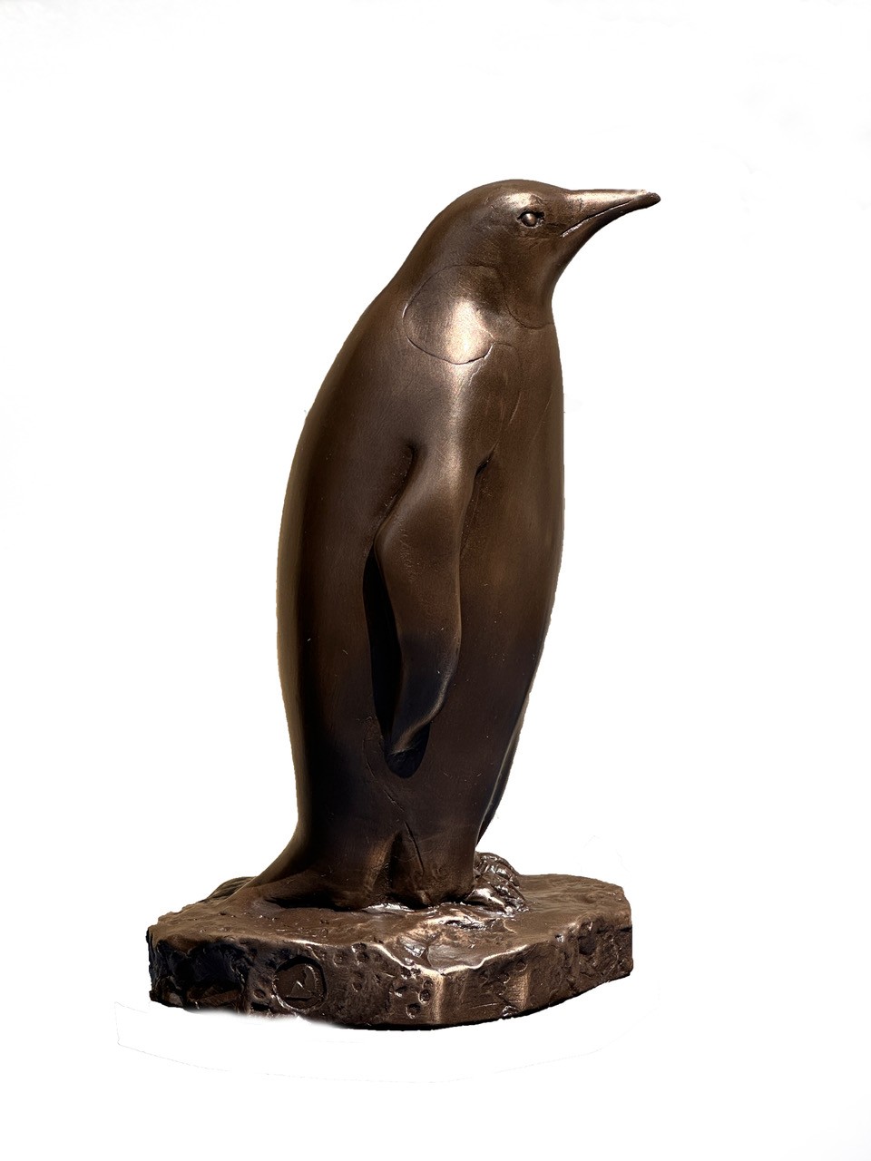 Penguin Small Bronze Gilt Statue
