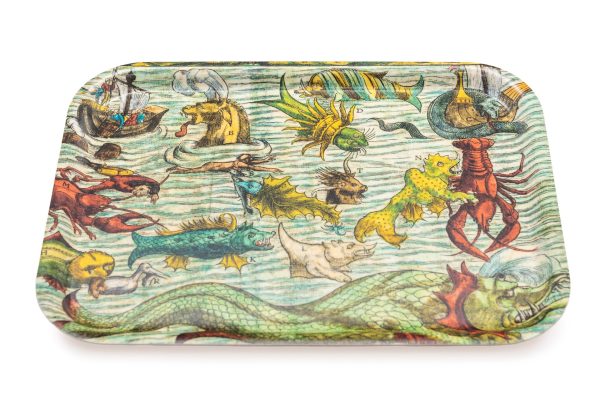 Wooden plate/board - Sea Monsters