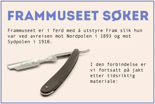FRAMMUSEET SØKER